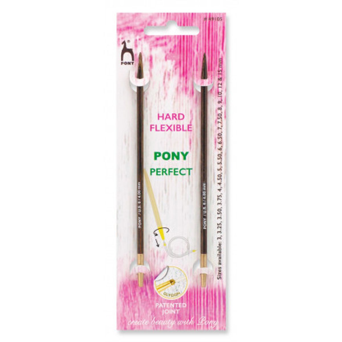 Pony Perfect Korte Udskiftelige Rundpinde Træ 10,5cm 10,00mm / US15