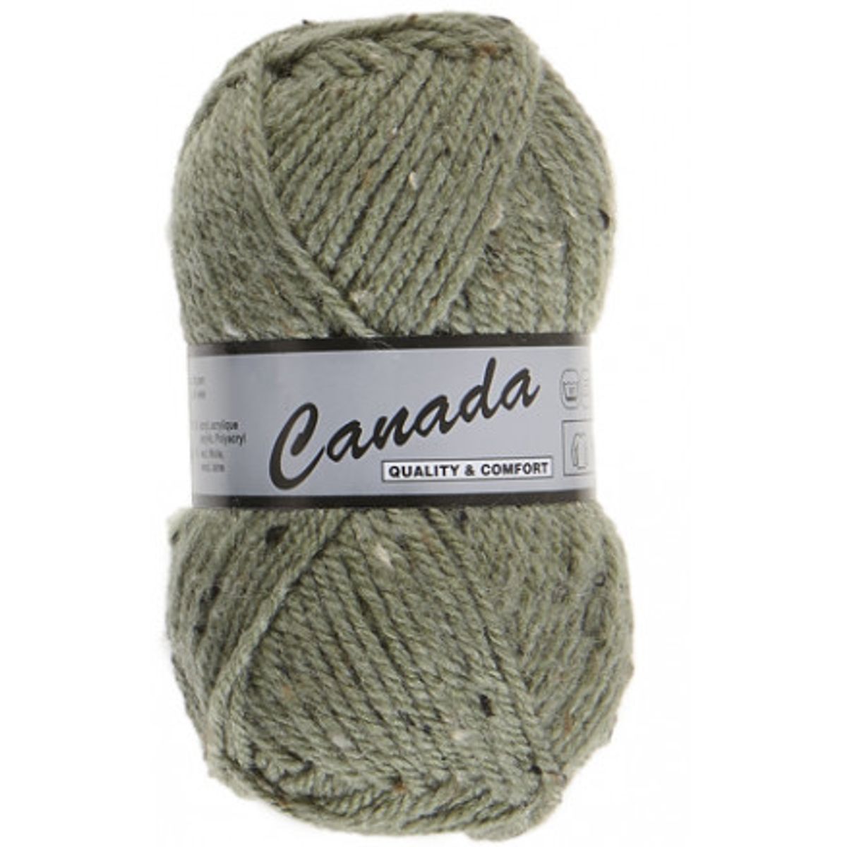 Lammy Canada Garn Mix 495 Lys Armygrøn/Natur/Brun