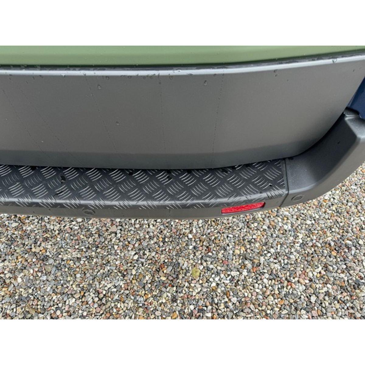 Rear Bumper Sill Cover (Black Anodized) Aluminium