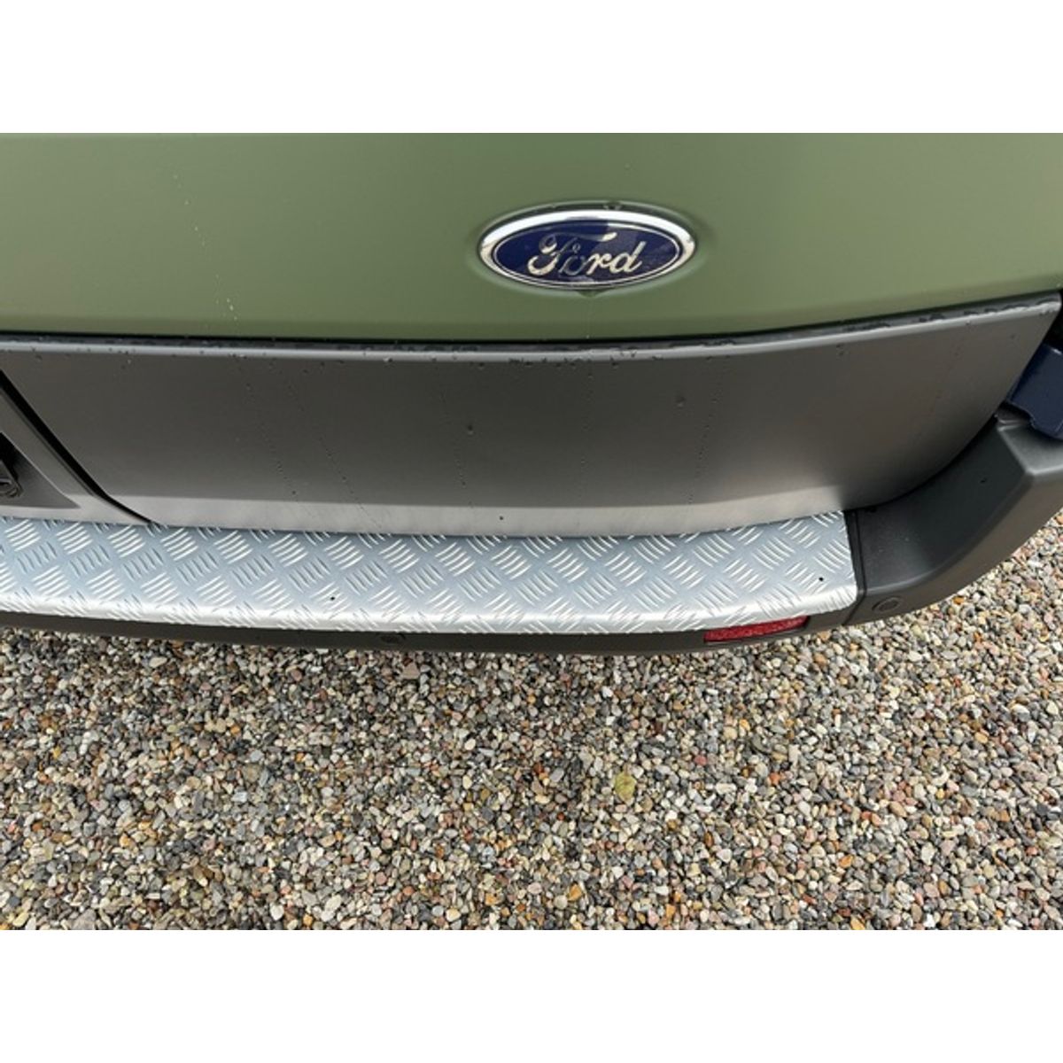 Rear Bumper Sill Cover (Silver Anodized) Aluminium