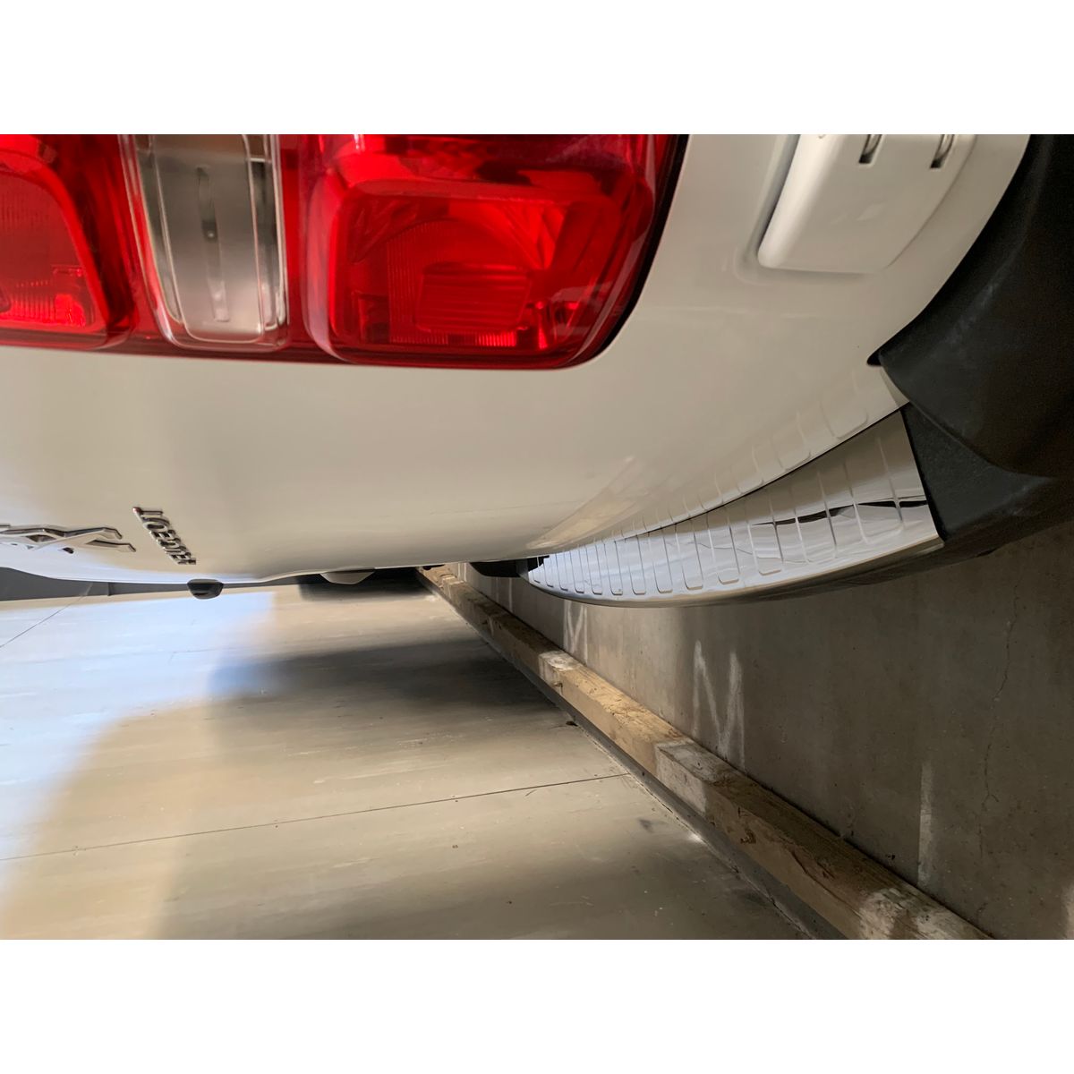 Rear Bumper Sill Cover S.Steel (Black Chrome) (L1-L2)