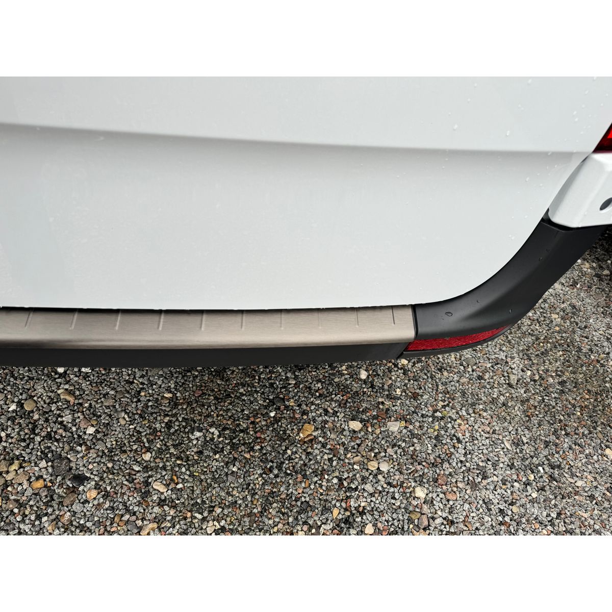 Rear Bumper Sill Cover S.Steel (Black-Brushed)