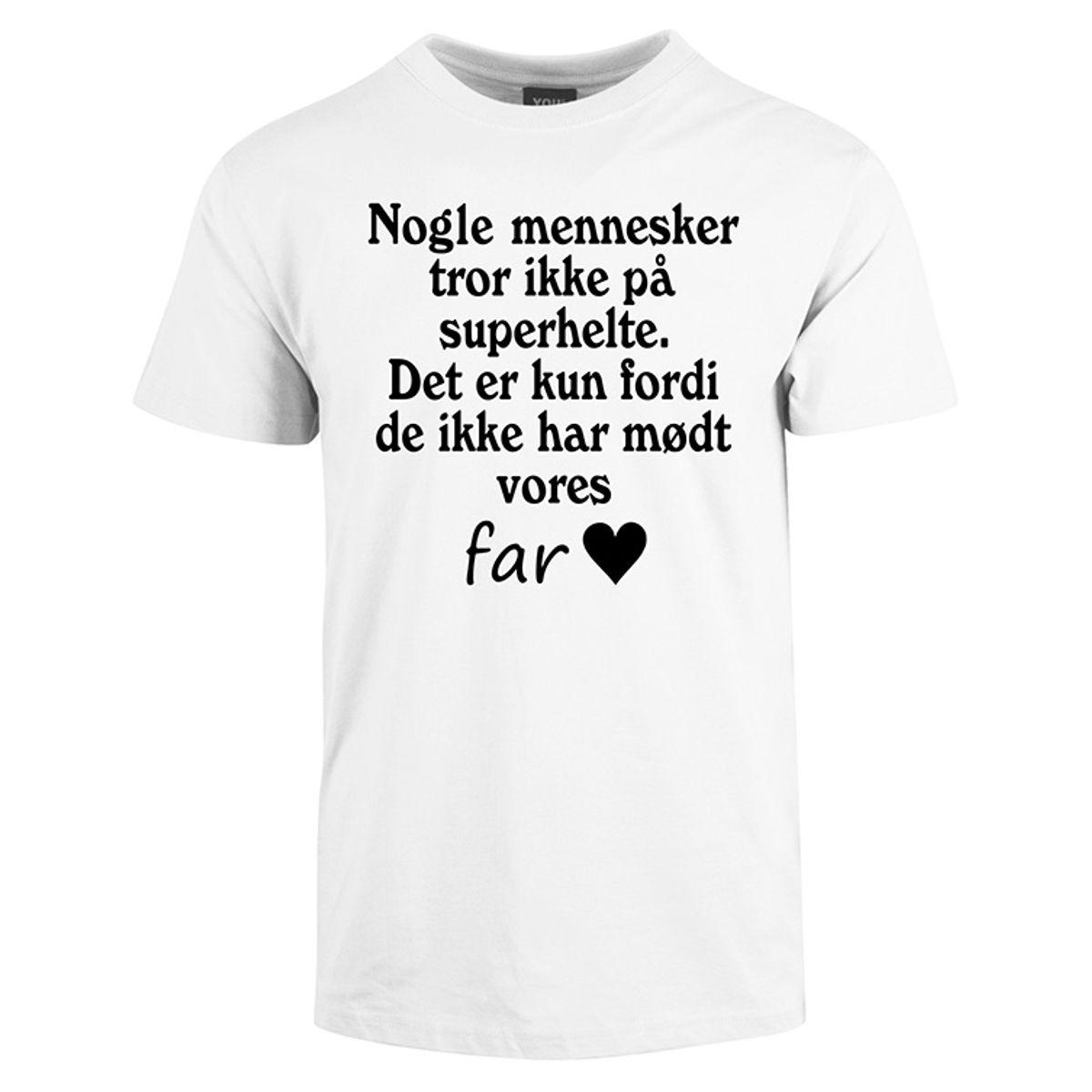 Fars dag t-shirt - Hvid