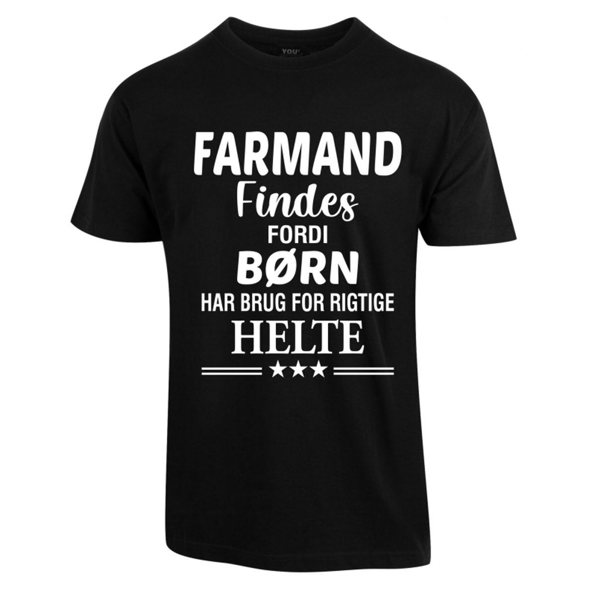 Farmand findes fars dag t-shirt - Sort