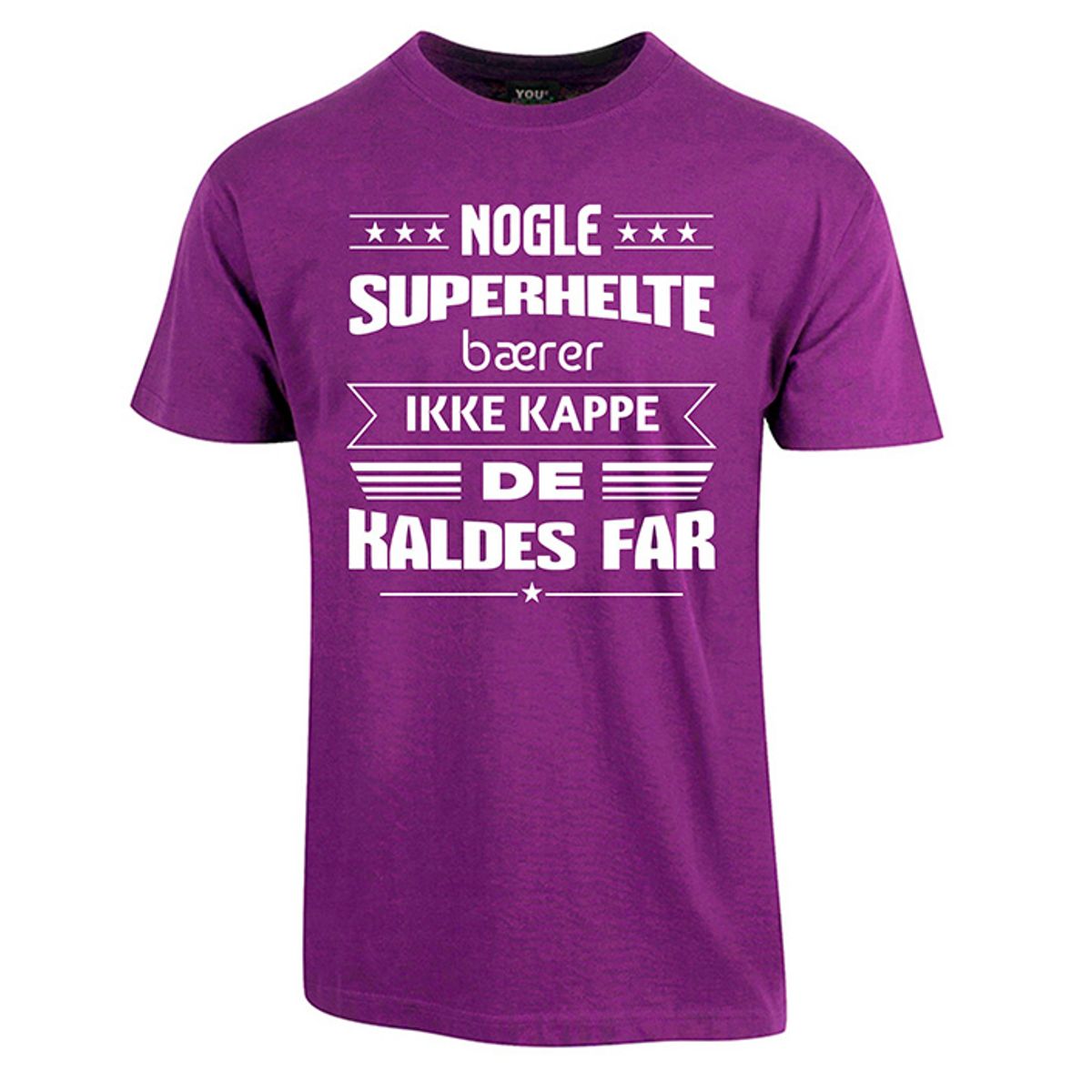 Superhelte fars dag t-shirt - Lilla