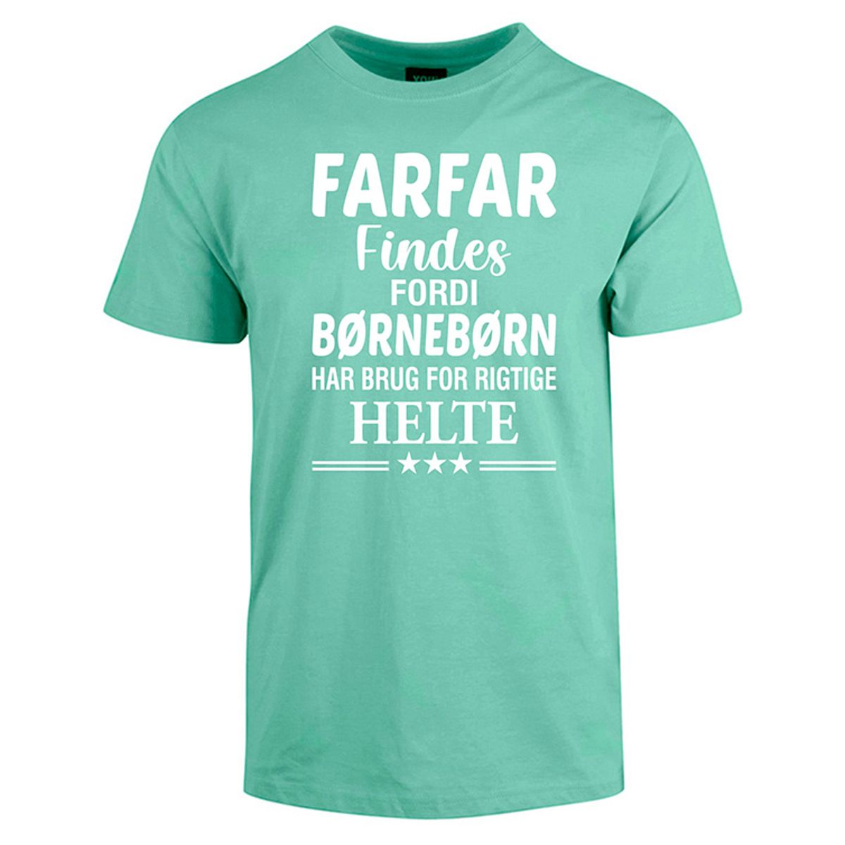 Farfar findes fars dag t-shirt - Mintgrøn