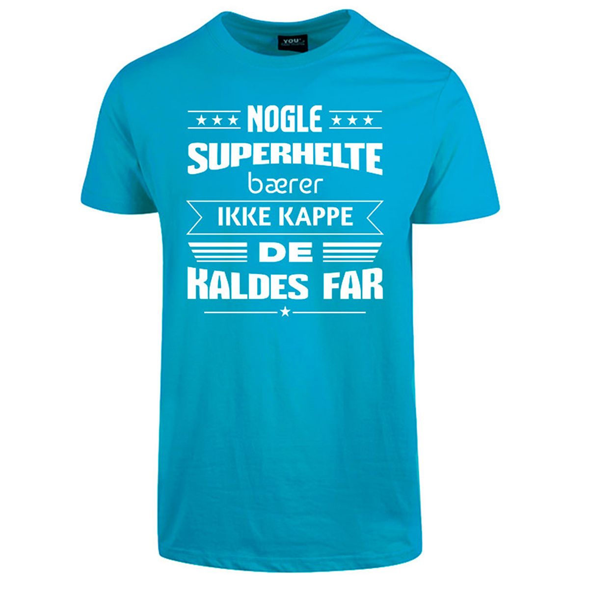 Superhelte fars dag t-shirt - Turkis