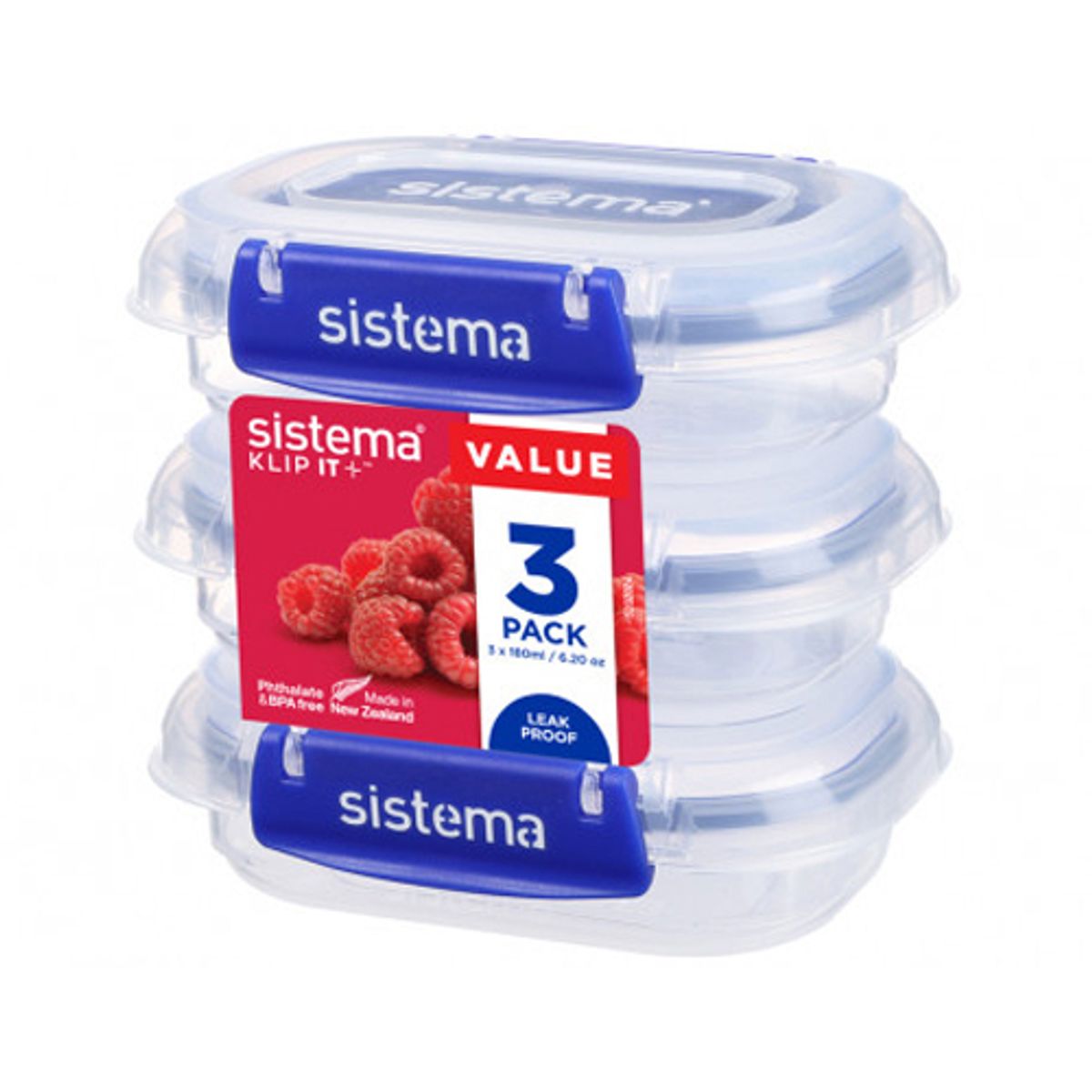 Sistema Klip It Plus 180 ml. - 3-pak