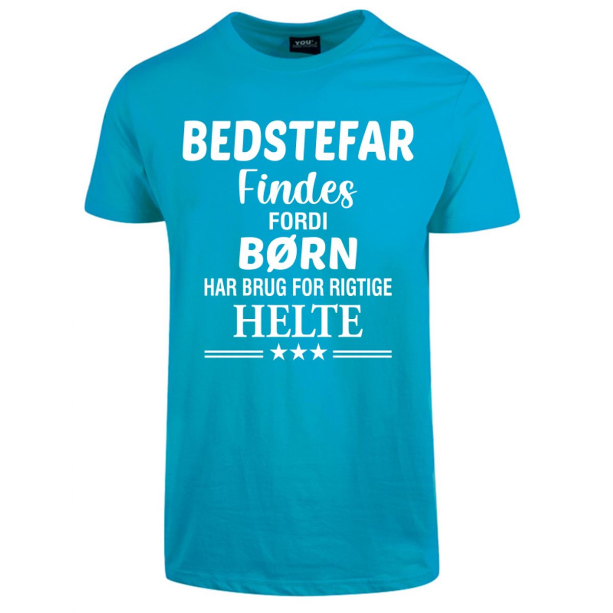 Bedstefar findes fars dag t-shirt - Turkis