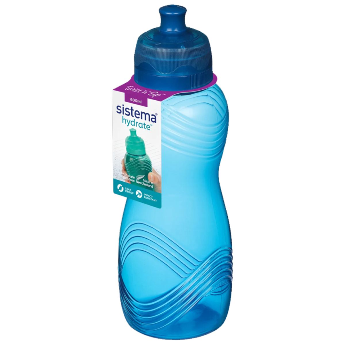 Sistema drikkedunk Wave Bottle 600 ml - Ocean Blue