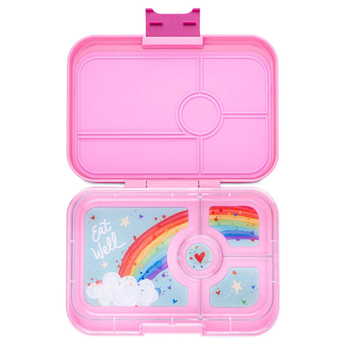 Yumbox Madkasse med 4 rum - Pink Rainbow XL