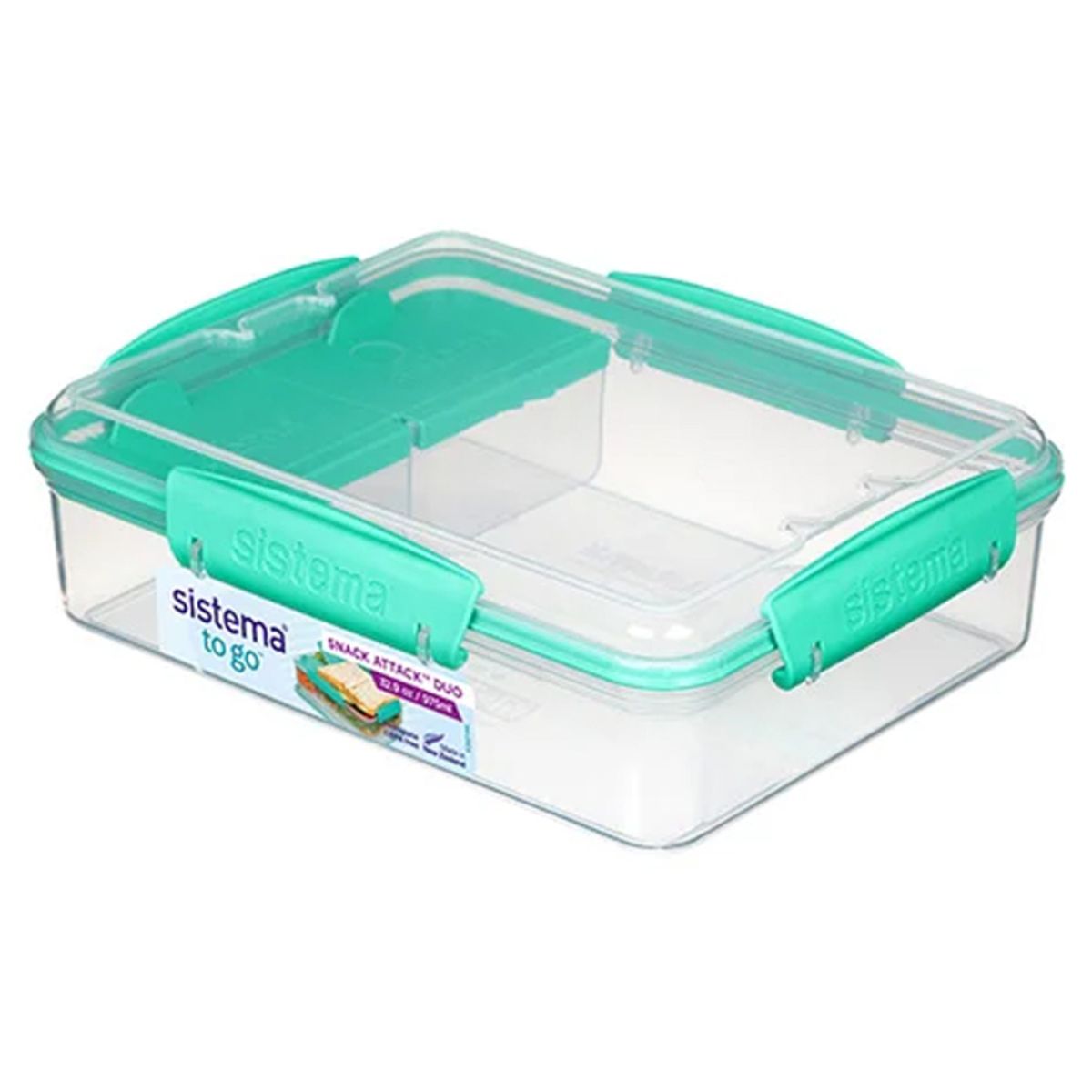 Sistema madkasse Snack Attack Duo - Minty Teal