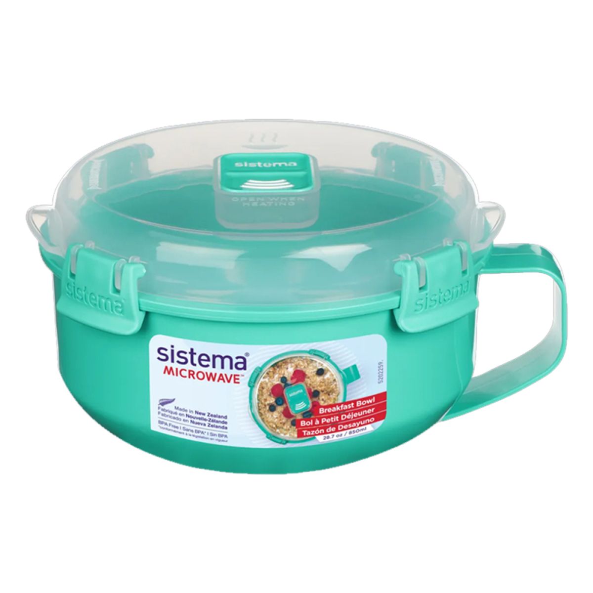 Sistema Breakfast Bowl To Go 850 ml - Minty Teal