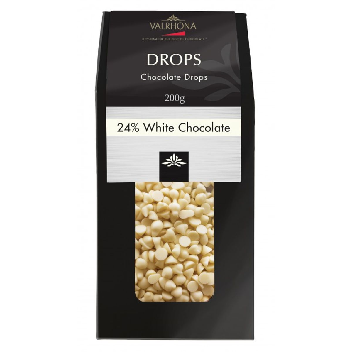 Valrhona - Drops White 24%, 200 g