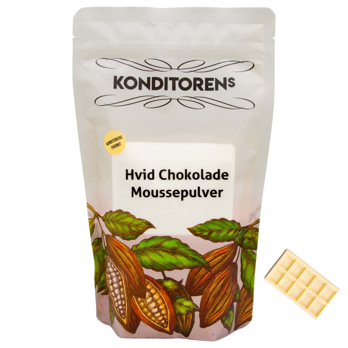 Konditorens Hvid Chokolade Moussepulver, 100g