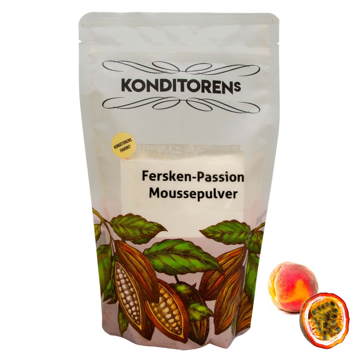 Fersken-Passionsfrugt Moussepulver - 1kg, Konditorens