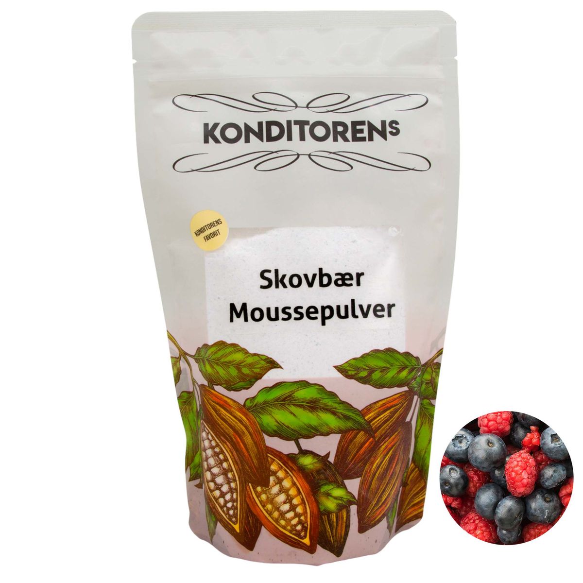 Konditorens - Skovbær Moussepulver, 500g