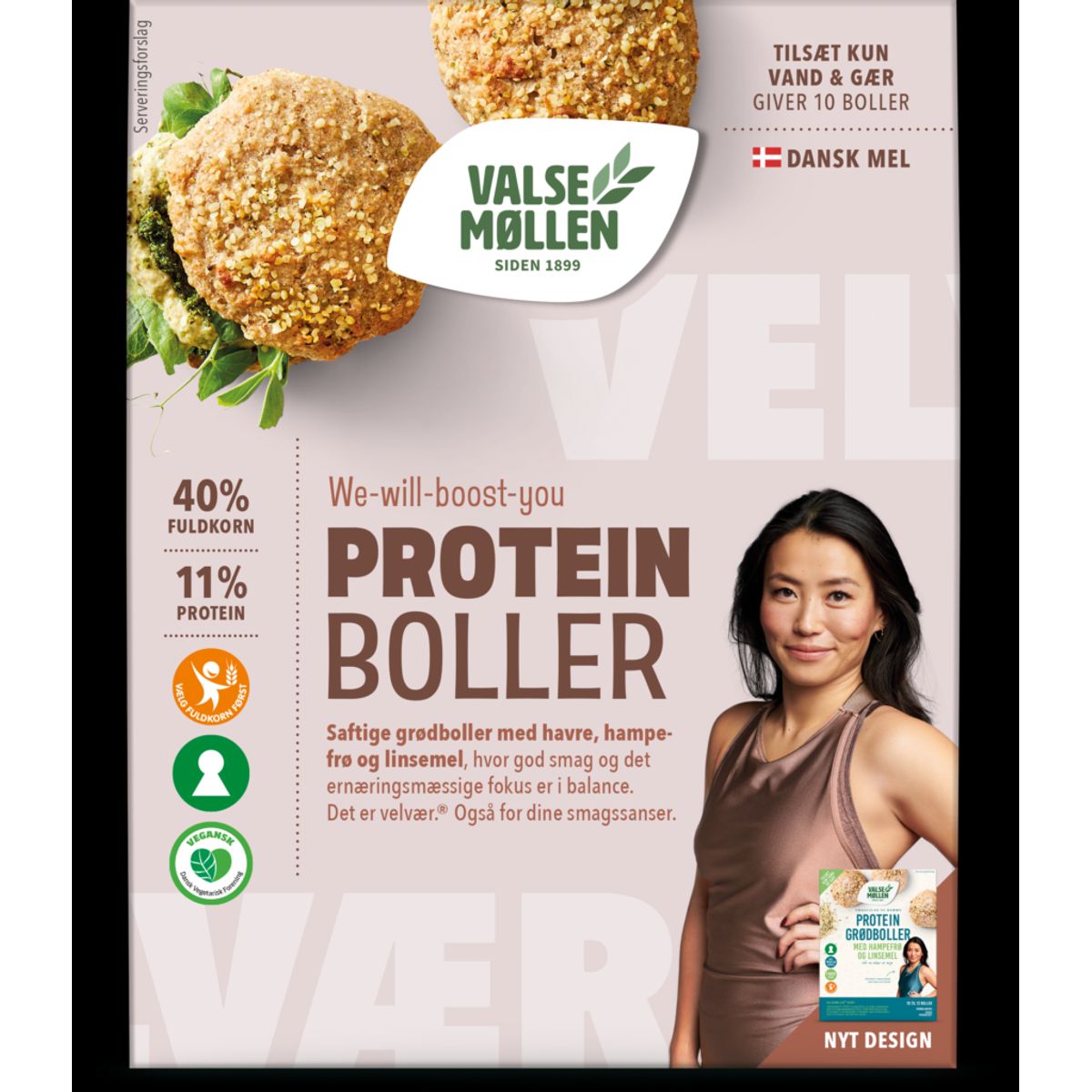 Valsemøllen - Proteinboller, 500g