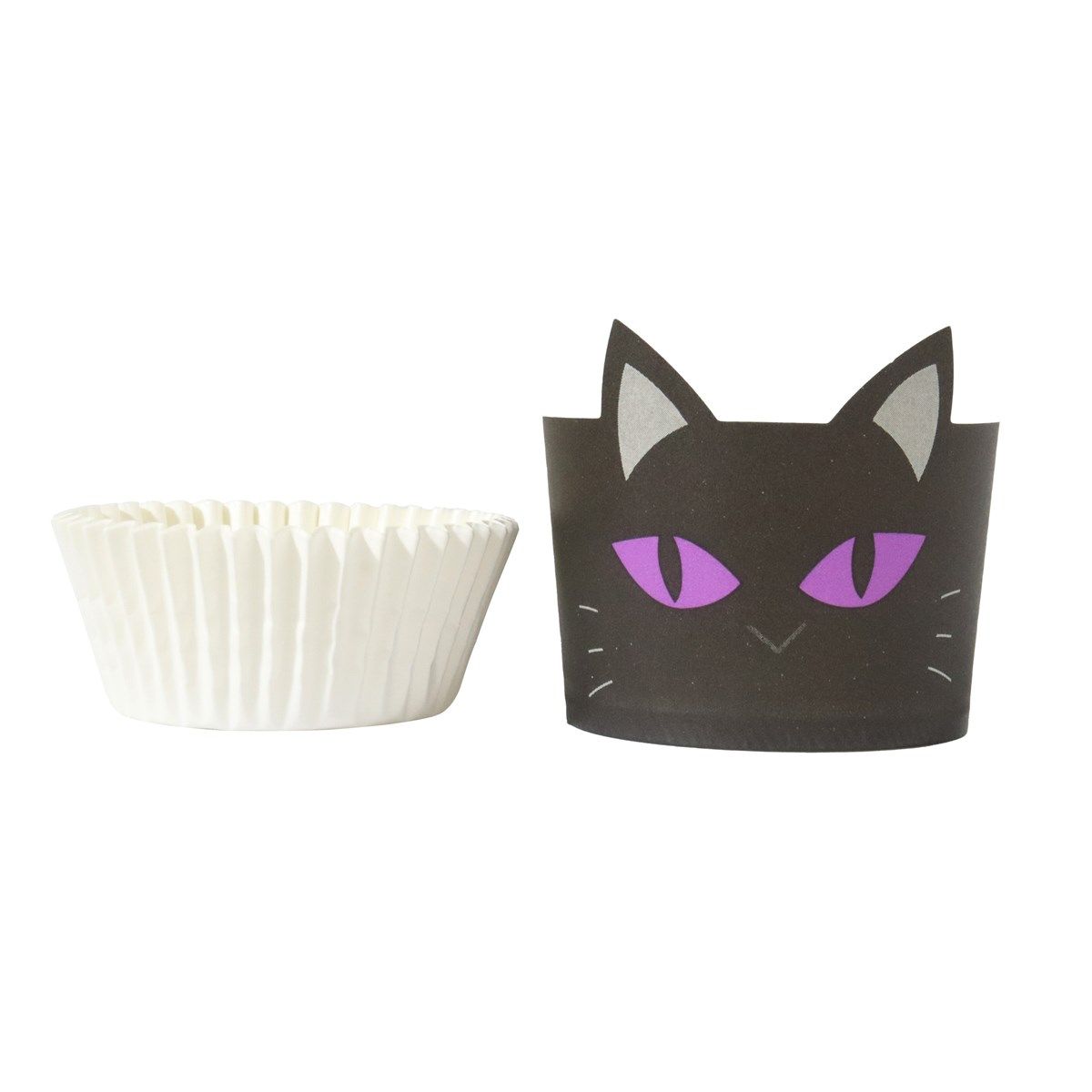 PME - Muffinsforme Sæt 24 Dele, Black Cat