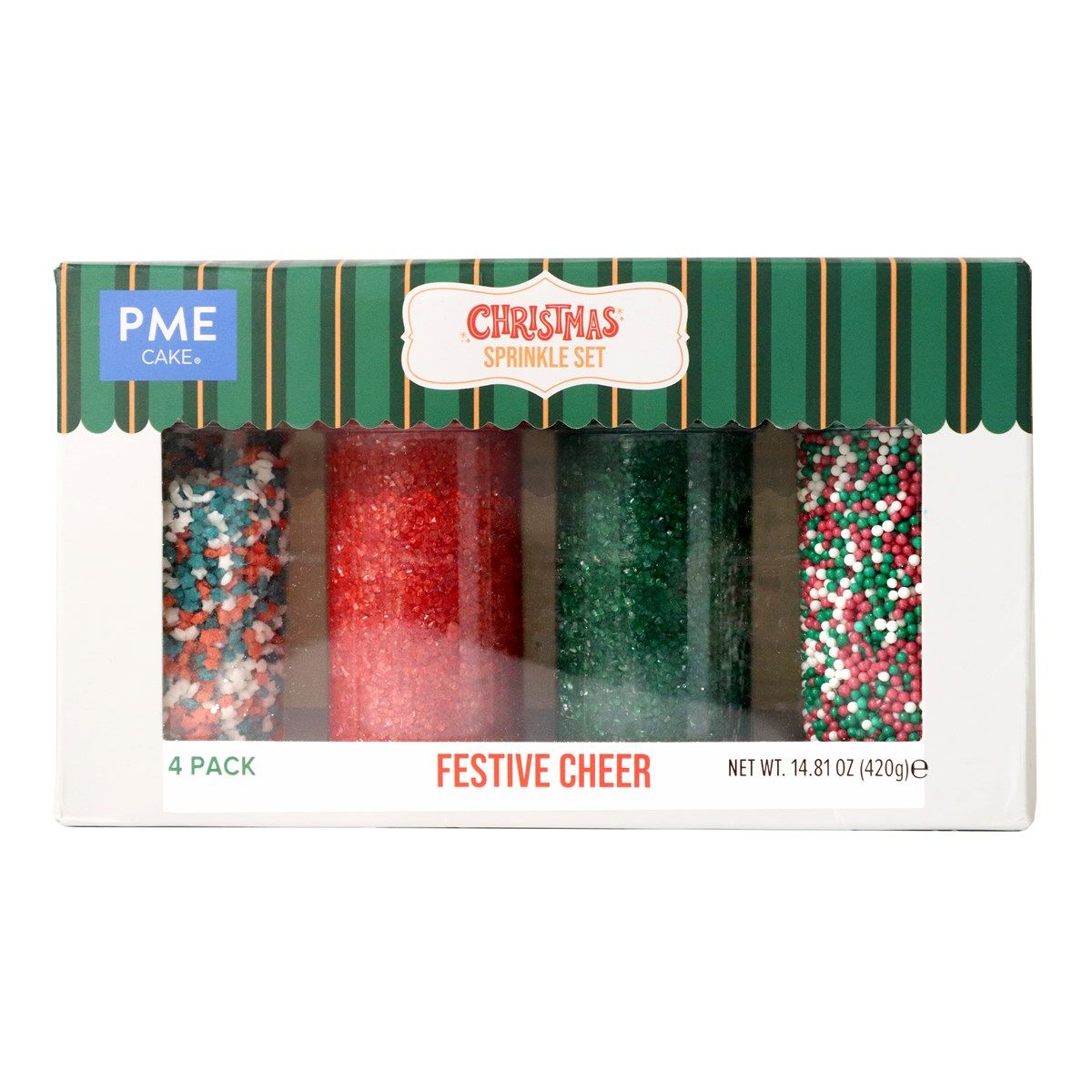 PME - Christmas Sprinkle Festive Cheer, Sæt af 4 stk. 420g