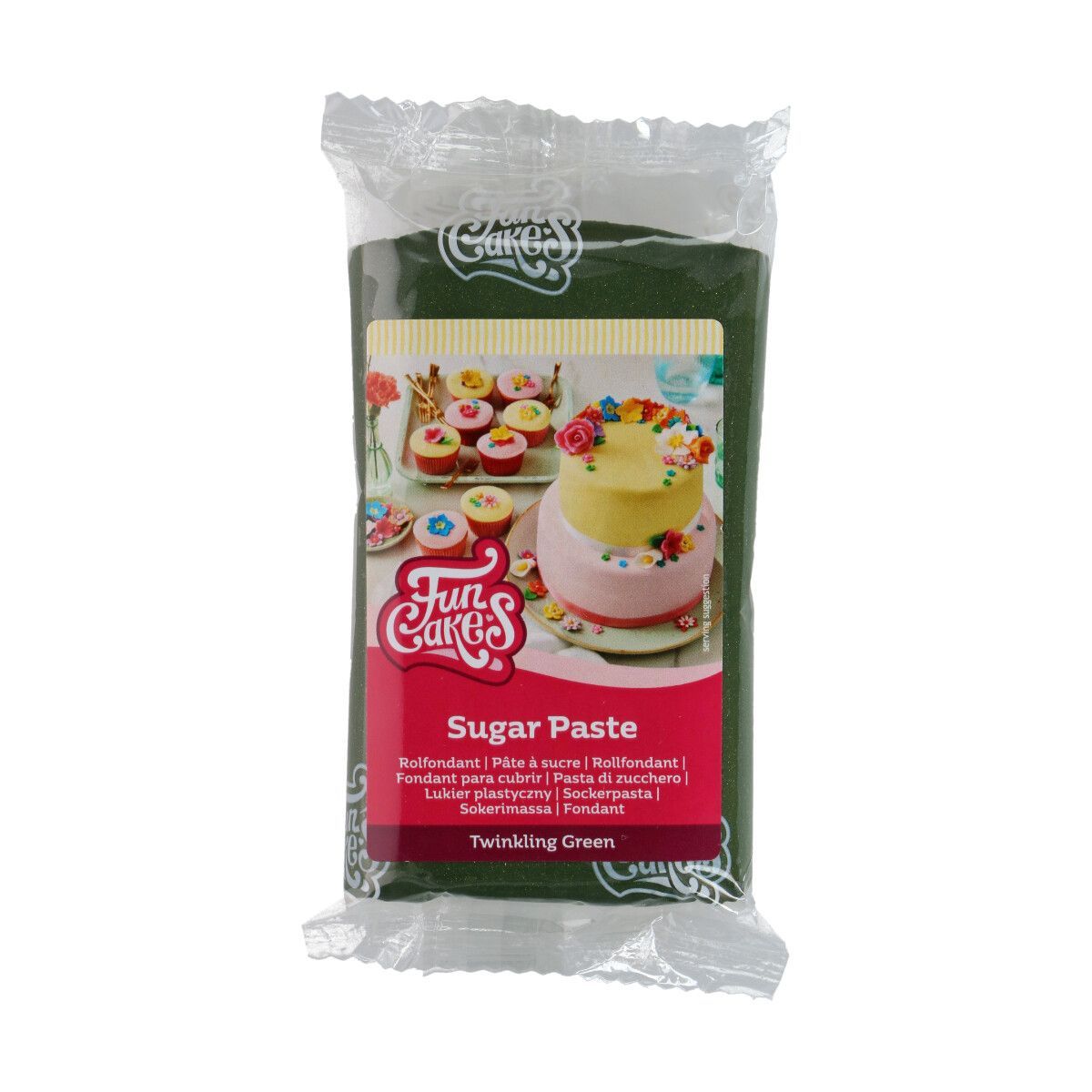 FunCakes - Fondant Twinkling Green, 250g