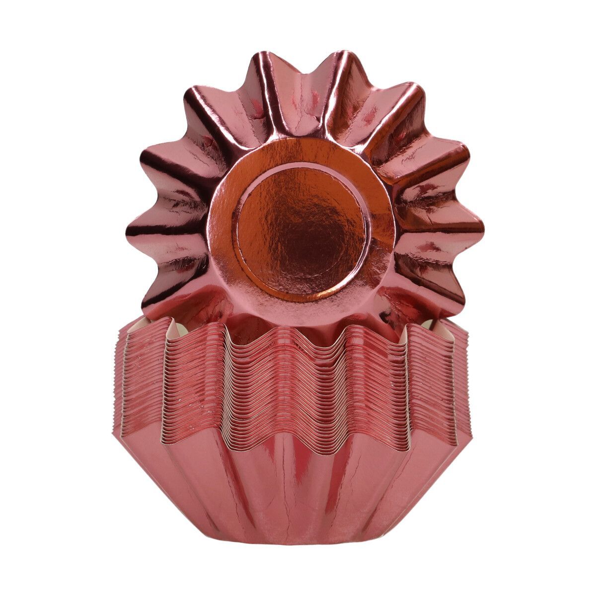 FunCakes - Metallic Rose Gold Bloom Muffinsforme, 48 stk.