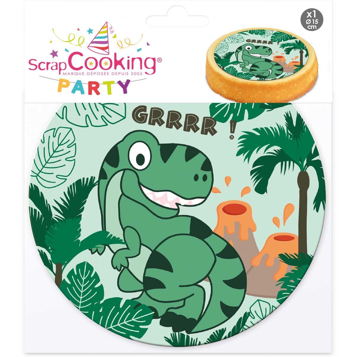 Scrapcooking - Dinosaur Kage Print, Ø14cm