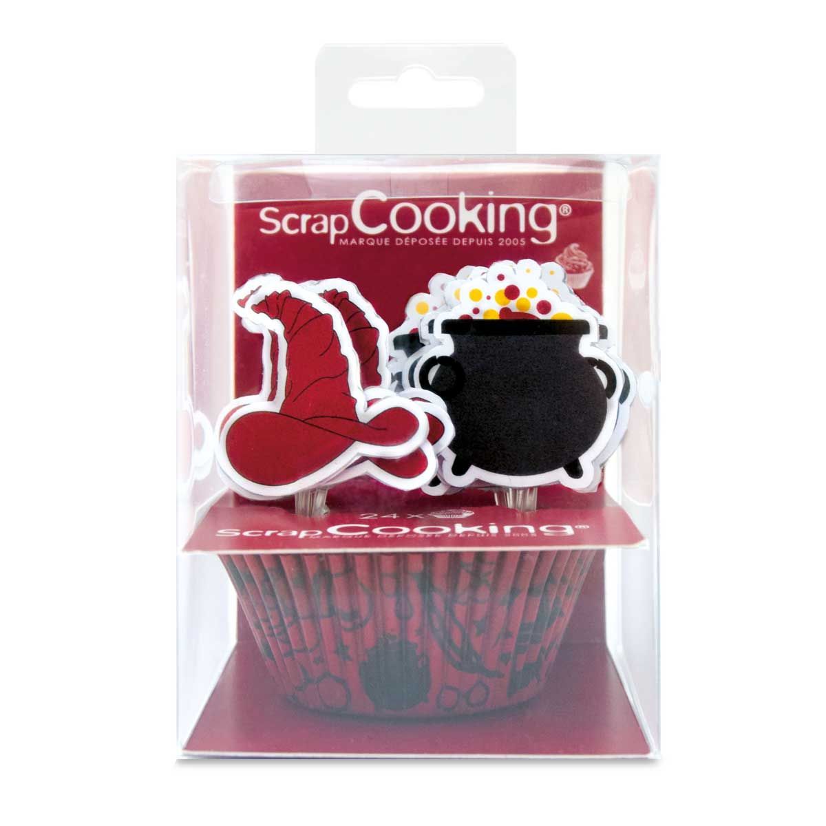 Scrapcooking - Hekse Muffinsforme inkl. Pynt, 24stk.