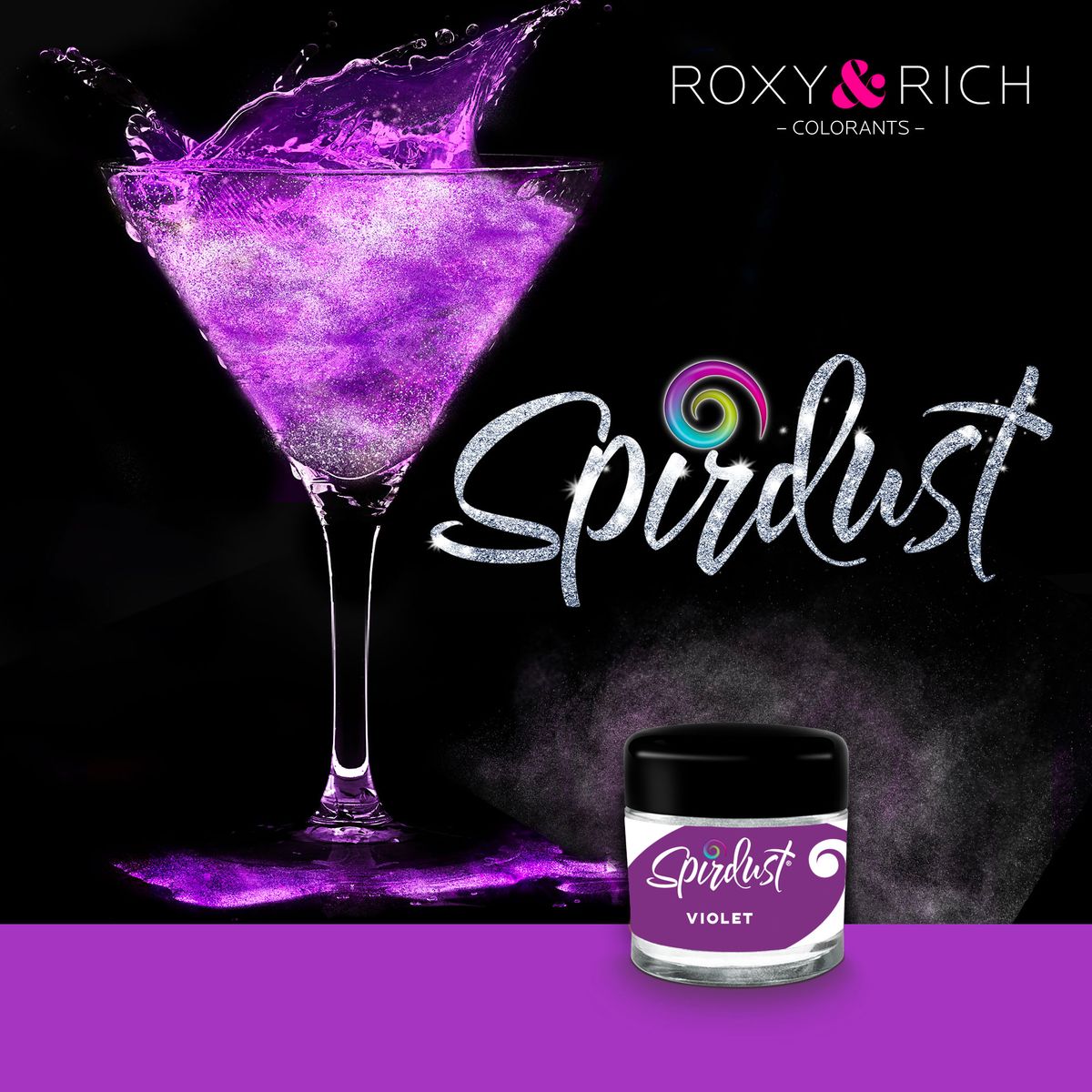 Roxy & Rich - Spirdust Violet, 1,5g