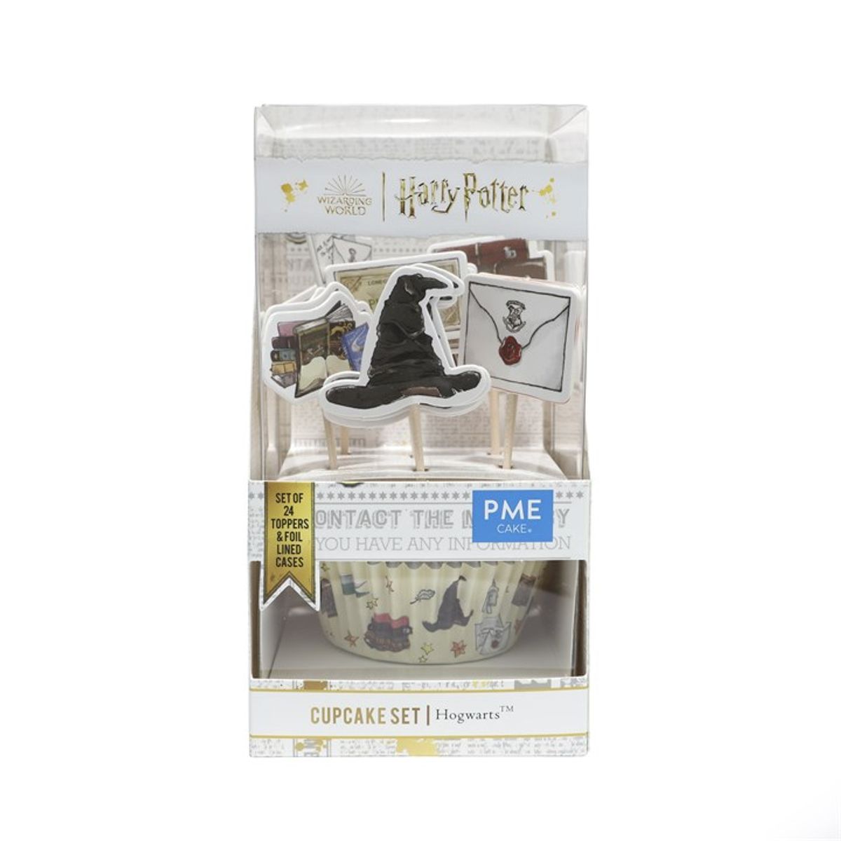 PME - Hogwarts Toppers inkl. Muffinsforme Metalfolie, 24 stk