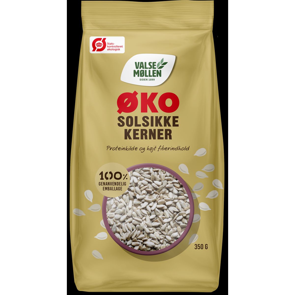 Økologiske solsikkekerner 425 g - Valsemøllen