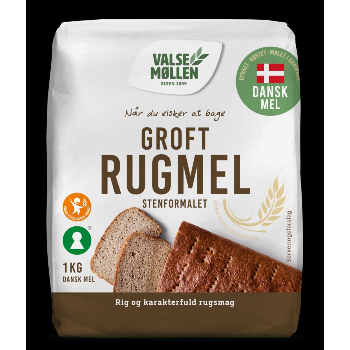 Groft Rugmel 1 kg - Valsemøllen