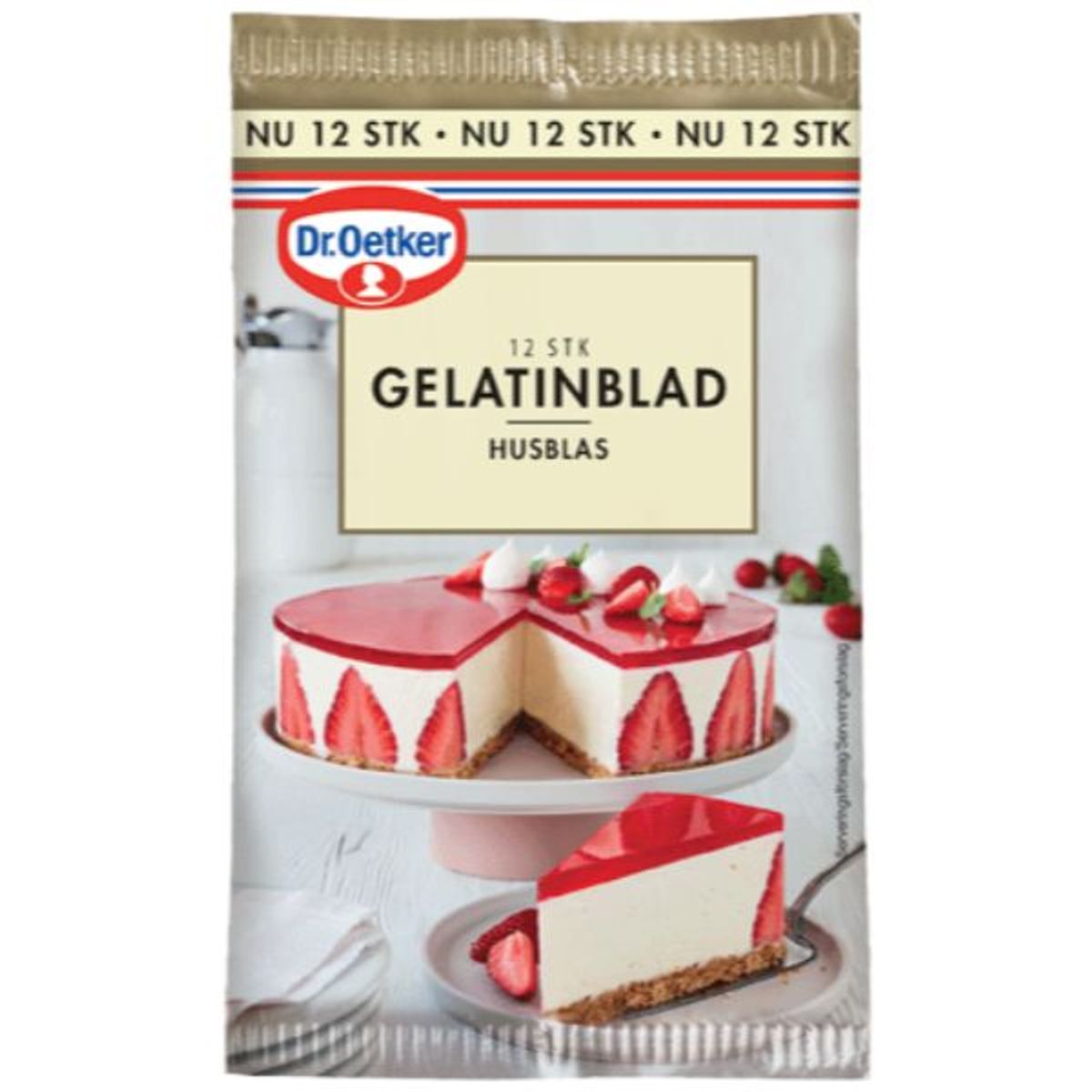 Gelatinblad 12 stk - Dr. Oetker