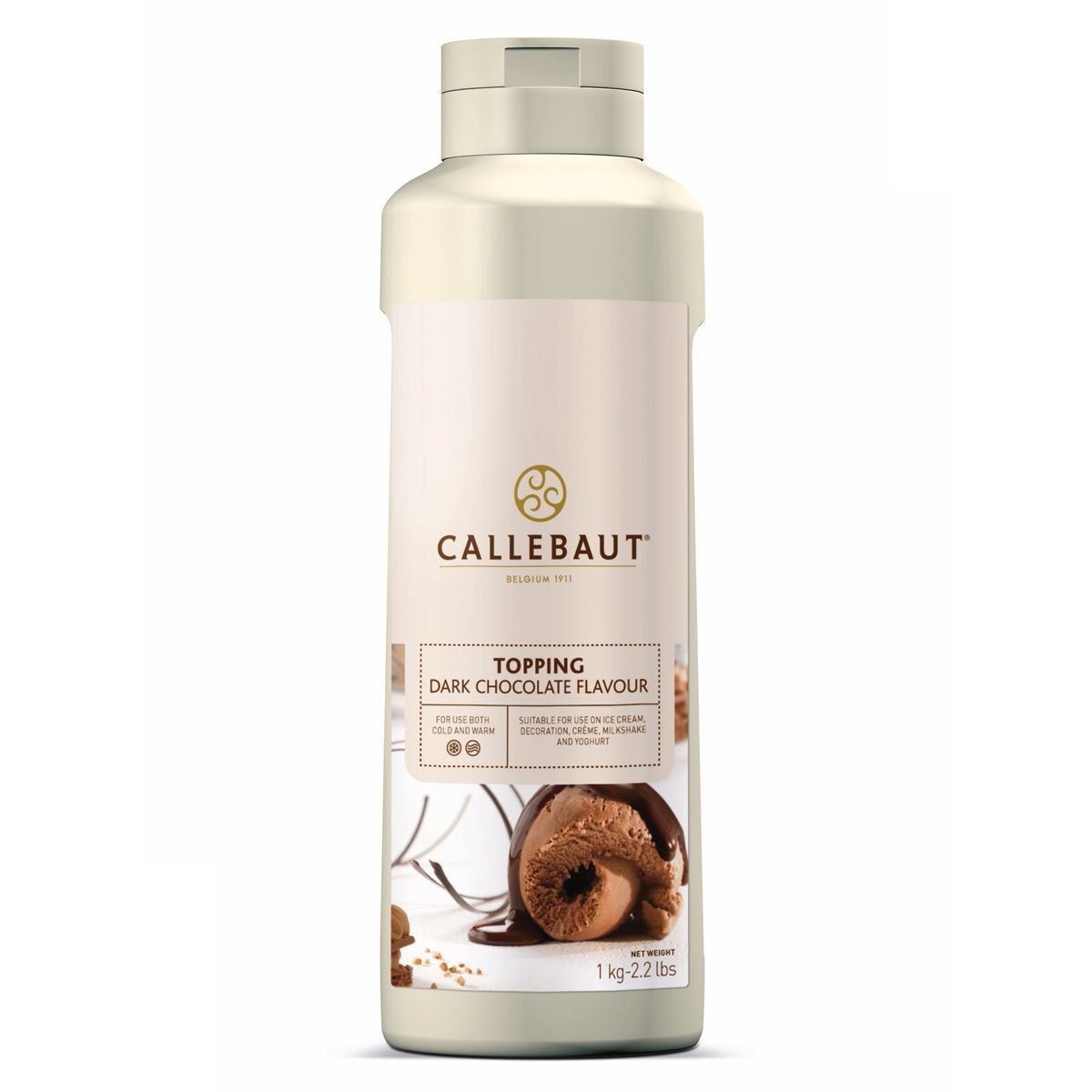 Topping chokoladesauce mørk 1 kg - Callebaut