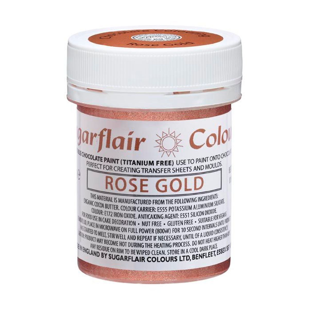 Chokolade maling Rose Gold 35 g - Sugarflair