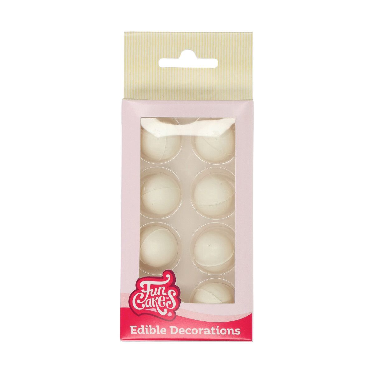 Pearl Choco Balls White Set/8 - FunCakes