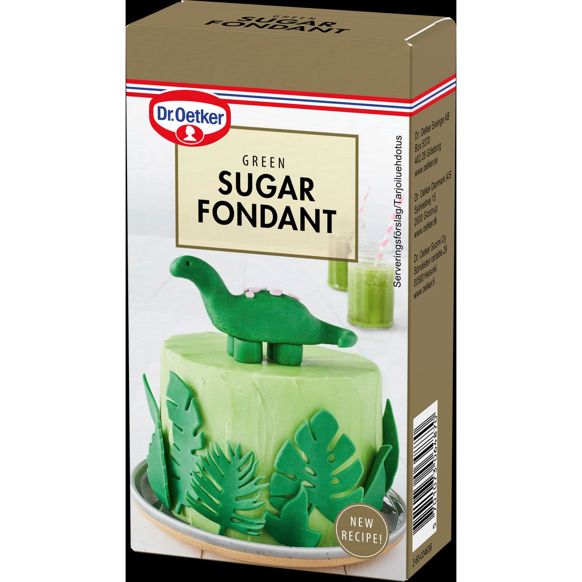 Green Sugar Fondant 250 g - Dr. Oetker