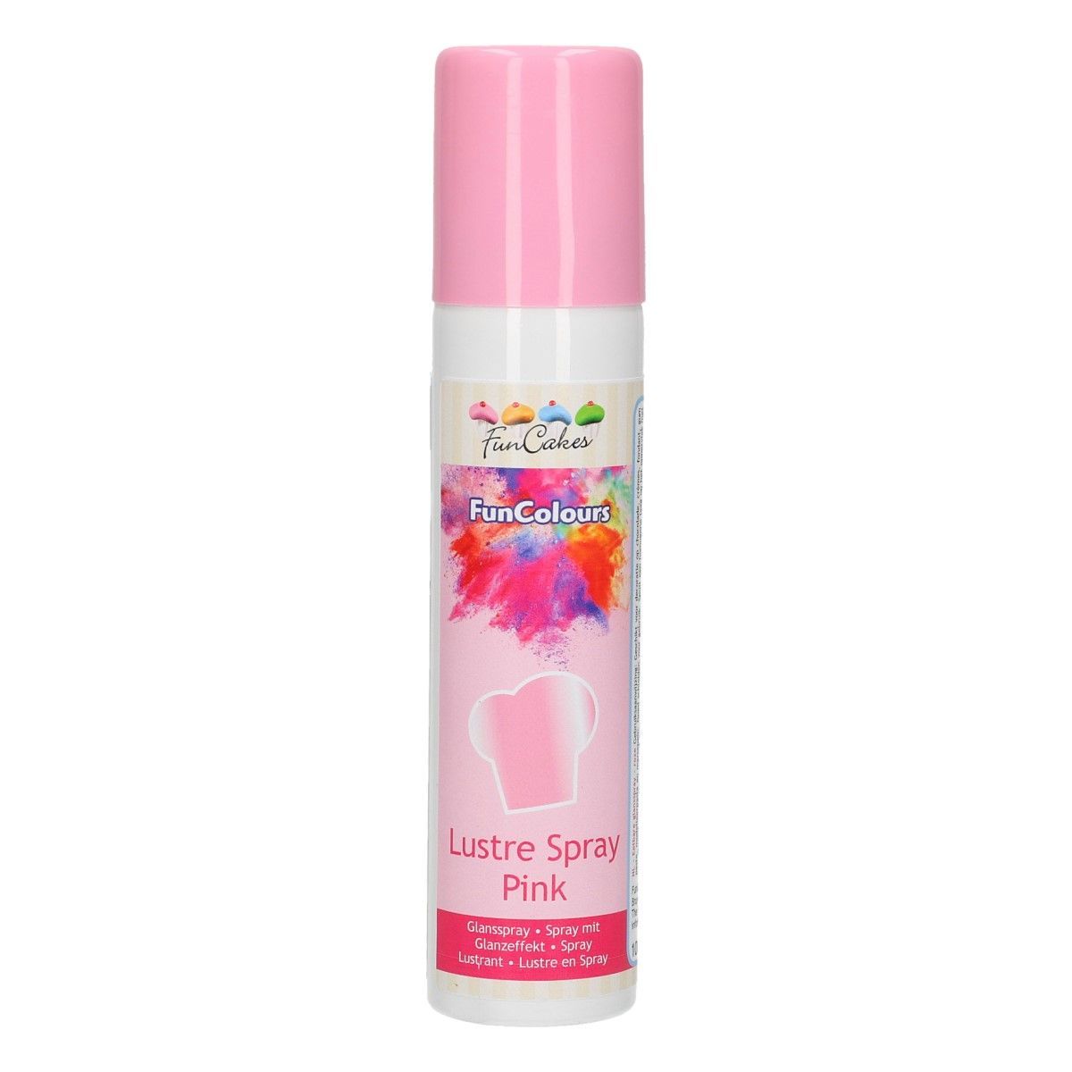 Metallisk spray pink 100 ml - FunCakes