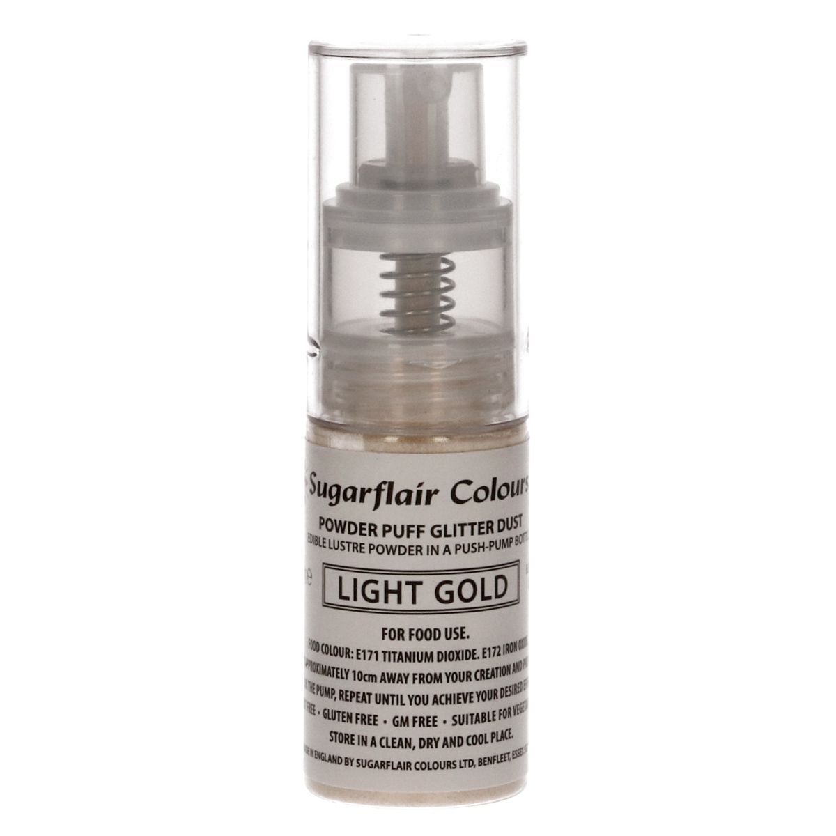 Spray glimmer Light Gold 10 g - Sugarflair