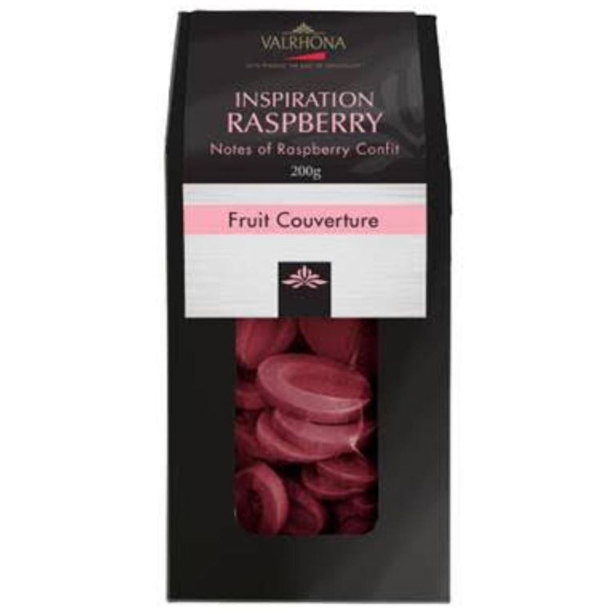 Valrhona Couverture Raspeberry 36% - 200 g.