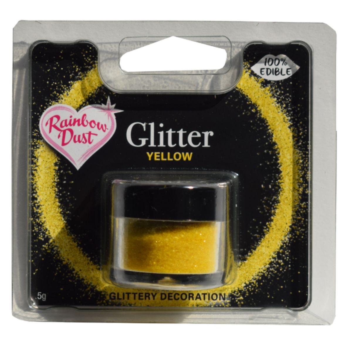 Spiseligt glimmer Yellow - Rainbow Dust 5 g