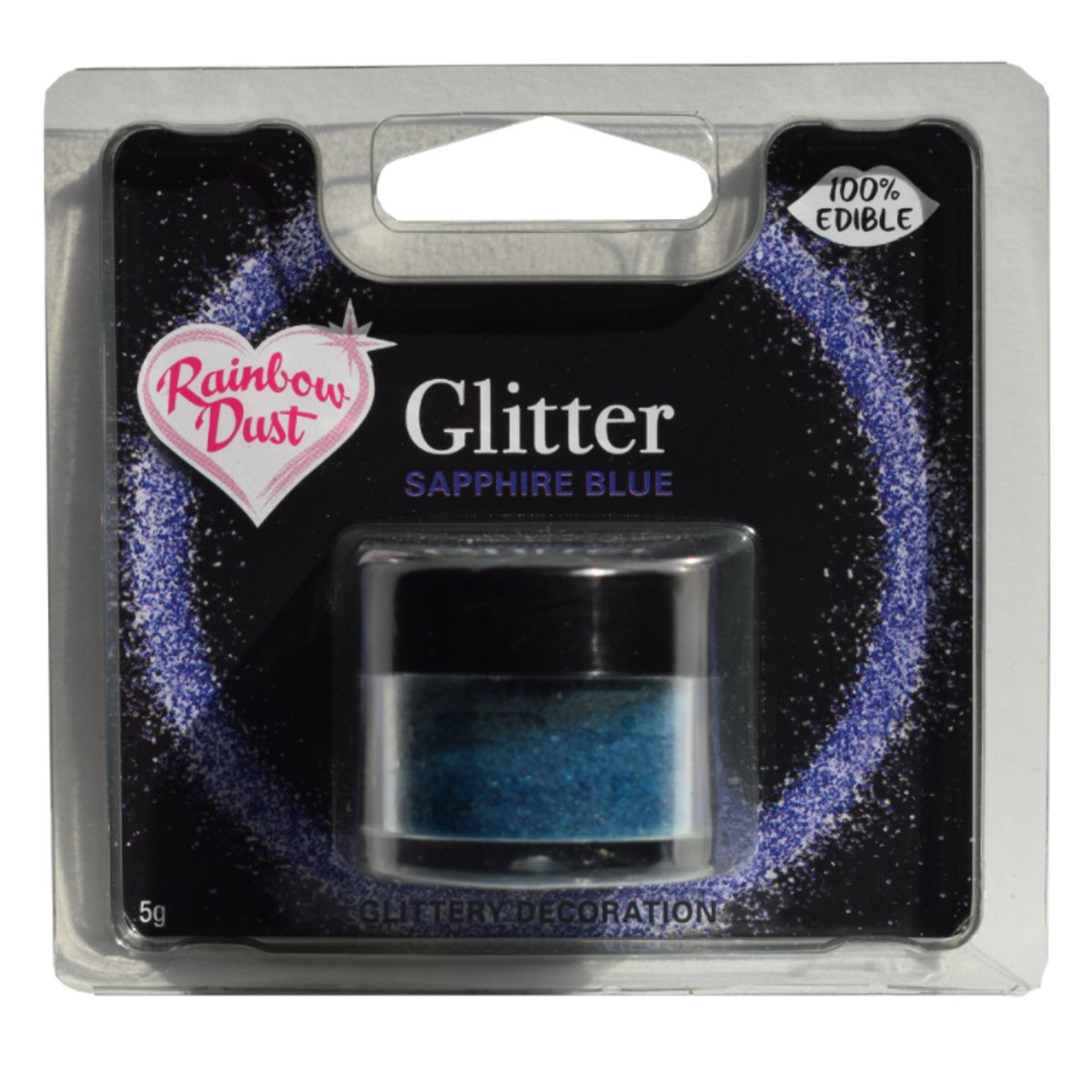 Spiseligt glimmer Sapphire Blue - Rainbow Dust 5 g