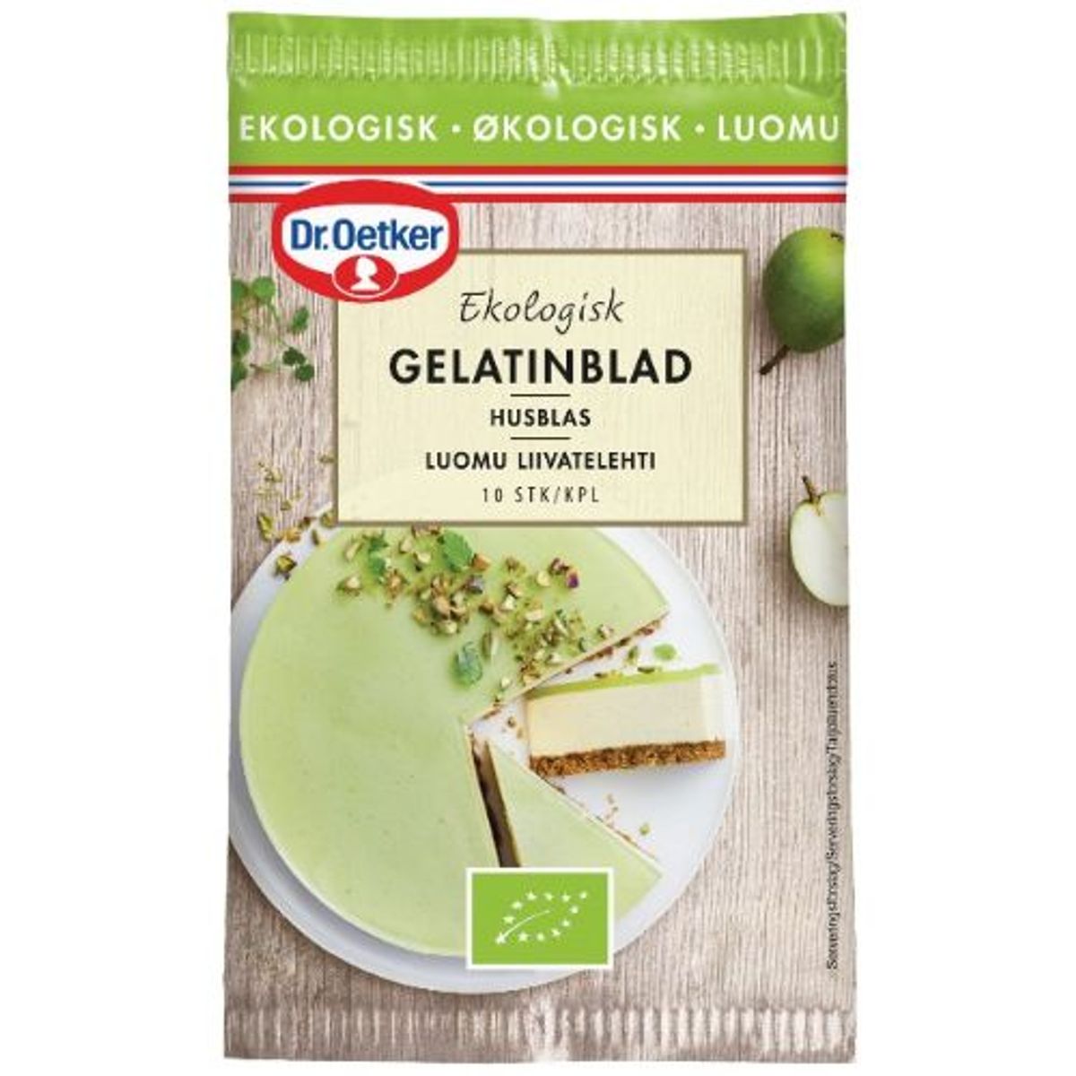 Økologisk Gelatinblad 10 stk - Dr. Oetker