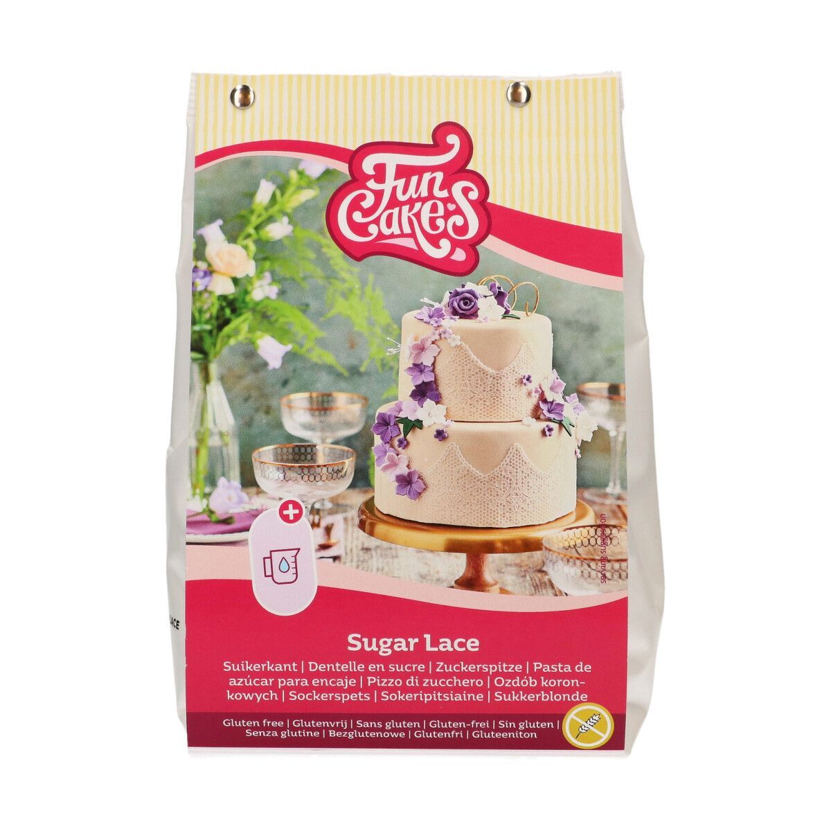 Sugar Lace White Glutenfri 400 g - FunCakes