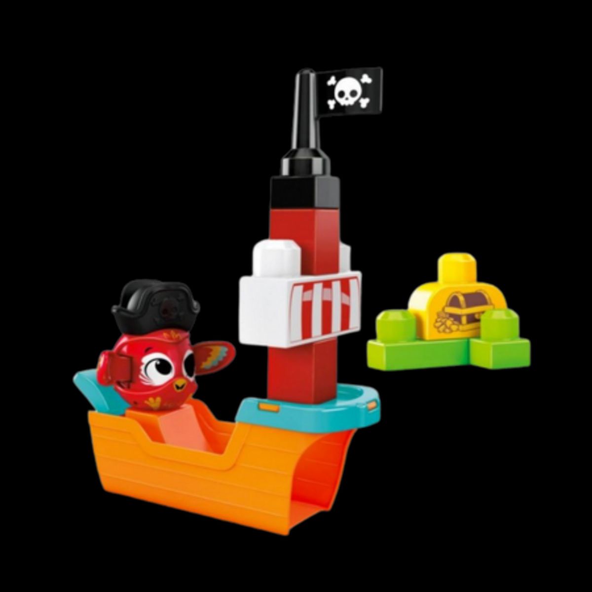 Mega Bloks Peek A Blocks Piratskib - 11 dele