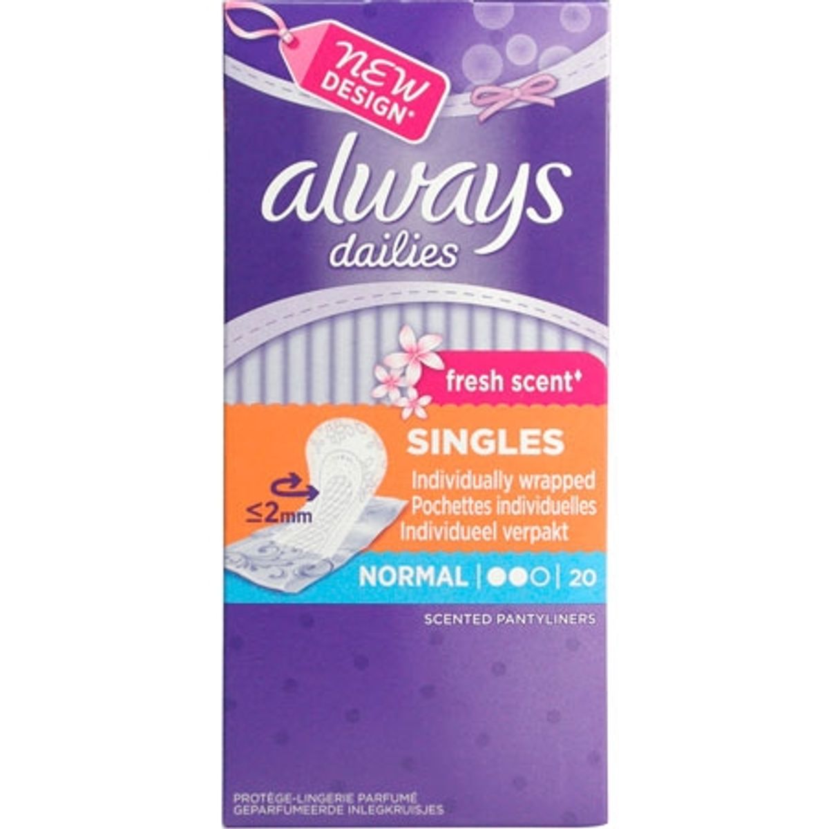 Always Fresh Scent Dailies Normal 20 stk