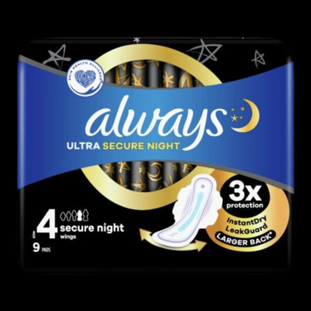 Always Ultra Secure Night Bind - 9 stk