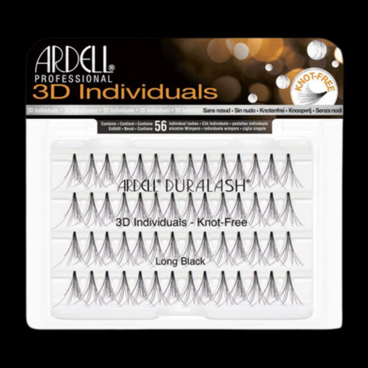 Ardell Duralash 3D Individuals Long Black Falske Øjenvipper