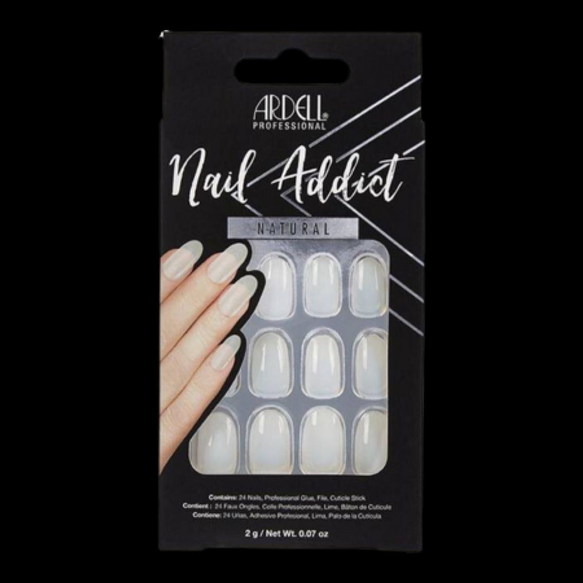 Ardell Nail Addict Natural Oval - 24 Stk