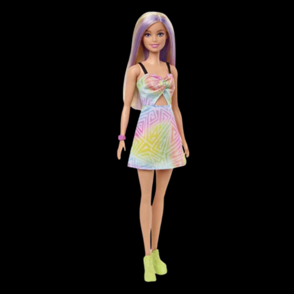 Barbie Fashionistas Dukke - Farverig Kjole